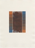 Artist: b'MADDOCK, Bea' | Title: b'Blue orange I' | Date: 1976, October | Technique: b'photo-etching, aquatint, etching and aquatint, printed in colour, from six plates'