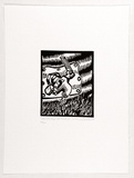 Artist: Lovell, Helena. | Title: Tank tap unlocked. | Date: 1988 | Technique: linocut, printed in black ink, from one block