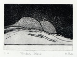 Artist: b'Page, Mary.' | Title: bFlinder's Island | Date: c.1985 | Technique: b'etching and aquatint, printed in black ink, from one plate'