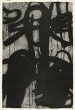 Artist: Tomescu, Aida. | Title: Seria Unu II | Date: 1993 | Technique: lift-ground aquatint, printed in black, from a steel plate | Copyright: © Aida Tomescu. Licensed by VISCOPY, Australia.