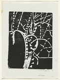 Artist: b'Grey-Smith, Guy' | Title: b'River gum' | Date: 1975 | Technique: b'woodcut, printed in colour, from one block'