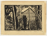 Artist: b'Waller, Lorna.' | Title: b'9 Crown Road, Ivanhoe.' | Technique: b'linocut, printed in black ink, from one block'