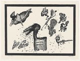 Artist: Paterson, Jim. | Title: Mental dental | Date: 1984 | Technique: lithograph, printed in black ink, from one zinc plate
