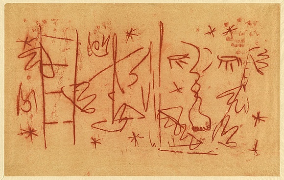 Artist: b'Nolan, Sidney.' | Title: b'not titled' | Date: c.1940 | Technique: b'transfer drawing'