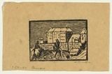 Artist: Groblicka, Lidia. | Title: Prison | Date: 1953-54 | Technique: woodcut, printed in black ink, from one block