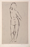 Artist: b'Sumner, Alan.' | Title: b'Nude I' | Date: c.1945 | Technique: b'screenprint, printed in colour, from two stencils'