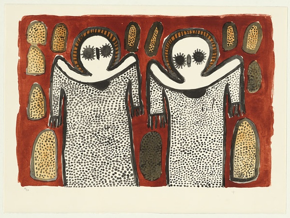 Artist: b'Karadada, Lilly.' | Title: b'not titled #6' | Date: 2000 | Technique: b'lithograph, printed in colour, from three aluminium plates'