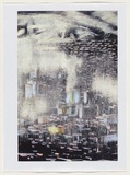Artist: b'Lyssiotis, Peter.' | Title: b'not titled [view over city].' | Date: 2000 | Technique: b'colourstar 5.3 photocopy'