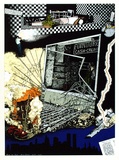 Artist: b'Latimer, Bruce.' | Title: b'Black Out Print' | Date: 1977 | Technique: b'screenprint, printed in colour, from multiple stencils; and collage of phtocopy, printed in colour' | Copyright: b'\xc2\xa9 Bruce Latimer'