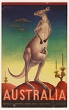 Artist: b'Mayo, Eileen.' | Title: b'Australia (Kangaroo)' | Date: 1957 | Technique: b'lithograph, printed in colour, from multiple stones [or plates]'