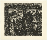 Artist: Senbergs, Jan. | Title: Port | Date: 1992 | Technique: etching, printed in black ink, from one plate | Copyright: © Jan Senbergs