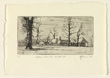 Artist: EWINS, Rod | Title: Eltham Common, Winter 64. | Date: 1964 | Technique: etching, printed in black ink, from one aluminium plate