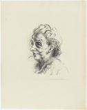 Artist: Counihan, Noel. | Title: The artist's mother. | Date: 1948 | Technique: lithograph, printed in black ink, from one stone
