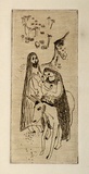 Artist: Barwell, Jennifer. | Title: (Flight into Egypt). | Date: (1955) | Technique: etching, printed in brown ink with plate-tone, from one  plate