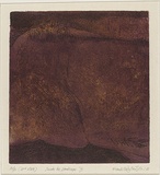 Artist: b'Hodgkinson, Frank.' | Title: b'Inside the landscape IV' | Date: 1971 | Technique: b'hard ground etching and deep etching, printed by the oil viscosity method, from one plate'