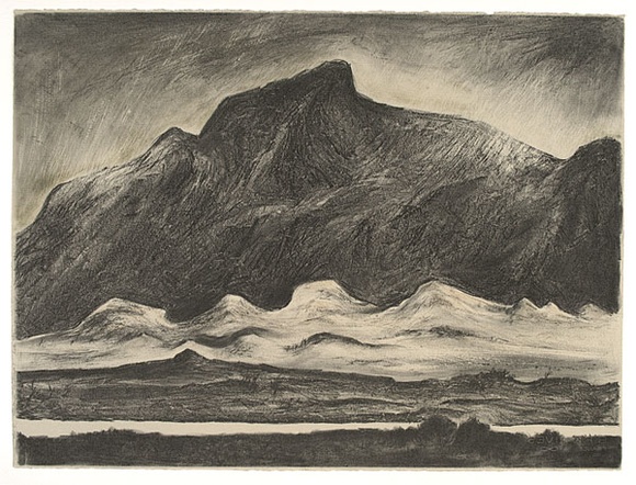 Artist: b'Trenfield, Wells.' | Title: b'Melaleuca Landscape I' | Date: 1985 | Technique: b'lithograph, printed in colour, from multiple stones'