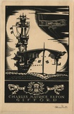 Artist: FEINT, Adrian | Title: Bookplate: Charles Maurice Elton Gifford. | Date: (1933) | Technique: wood-engraving, printed in black ink, from one block | Copyright: Courtesy the Estate of Adrian Feint