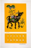 Artist: b'EARTHWORKS POSTER COLLECTIVE' | Title: b'Calendar: Union of Vietnamese in Australia.' | Date: 1976 | Technique: b'screenprint, printed in colour, from multiple stencils'