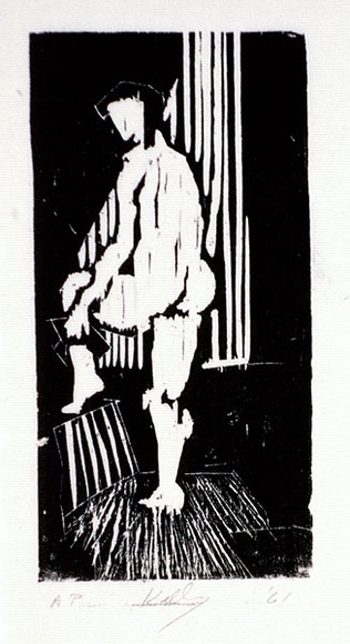 Artist: b'Kelly, William.' | Title: b'not titled' | Date: 1961 | Technique: b'woodcut' | Copyright: b'\xc2\xa9 William Kelly'