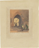 Artist: b'Arnold, Margery.' | Title: b'Archway Hyeres' | Date: c.1930 | Technique: b'linocut, printed in colour, from multiple blocks'