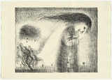 Artist: BOYD, Arthur | Title: St Francis when young turning aside. | Date: (1965) | Technique: lithograph, printed in black ink, from one plate | Copyright: Reproduced with permission of Bundanon Trust