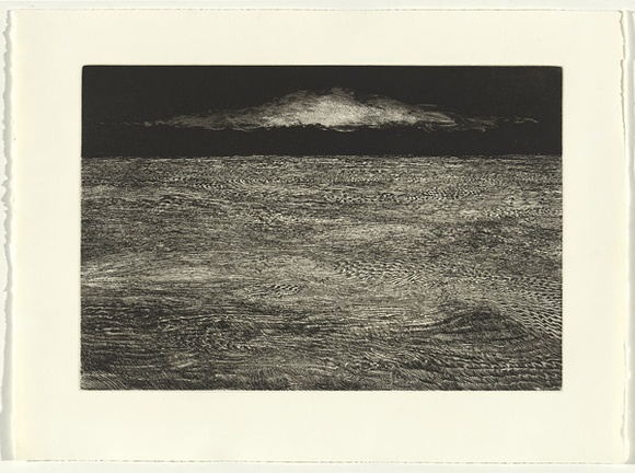 Artist: b'SELLBACH, Udo' | Title: b'not titled [fine line sea]' | Date: c.1993 | Technique: b'etching, printed in black ink, from one plate'