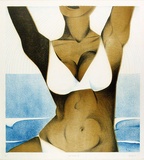 Artist: b'Powditch, Peter.' | Title: b'Sun woman III' | Date: 1969 | Technique: b'lithograph, printed in colour, from three plates'