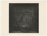 Artist: b'Bowen, Dean.' | Title: b'Head III' | Date: 1992 | Technique: b'etching, printed in black ink with plate-tone, from one plate'