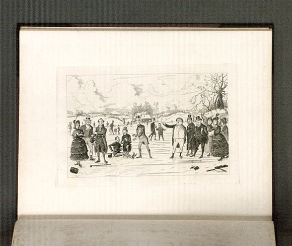 Artist: b'Coveny, Christopher.' | Title: b'Fall of Mr Winkle on the ice.' | Date: 1882 | Technique: b'etching, printed in black ink, from one plate'