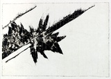 Artist: Roberts, Neil. | Title: Eruptions 9 | Date: 1991 | Technique: pigment-transfer, printed in brown ink, from one bitumen paper plate