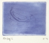 Artist: Palethorpe, Jan | Title: Sea saw | Date: 1993 | Technique: etching, printed in blue ink with plate-tone, from one plate