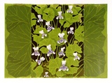 Artist: letcher, William. | Title: Wild Violets. | Date: 1980 | Technique: screenprint, printed in colour, from multiple stencils | Copyright: With the permission of The William Fletcher Trust which provides assistance to young artists.