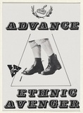 Artist: Lyssiotis, Peter. | Title: Advance Ethnic Avenger | Date: 1989 | Technique: photo-offset-lithograph