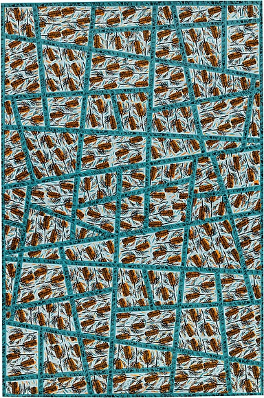 Artist: b'REDBACK GRAPHIX' | Title: b'Wrapping paper: Banksia' | Date: 1986 | Technique: b'screenprint, printed in colour, from three stencils'