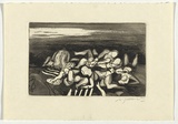 Artist: b'SELLBACH, Udo' | Title: b'(Bodies)' | Date: 1966 | Technique: b'etching and aquatint printed in black ink, from one plate'