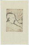 Artist: MADDOCK, Bea | Title: Two tram heads. | Date: 1964 | Technique: etching and drypoint, printed in warm black ink, from one copper plate