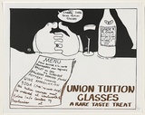 Artist: MACKINOLTY, Chips | Title: Union tuition classes | Date: 1975 | Technique: screenprint, printed in colour, from one stencil