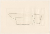 Title: b'Large dish and two bowls' | Date: 1982 | Technique: b'drypoint, printed in black ink, from one perspex plate'