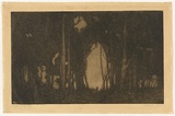 Artist: b'TRAILL, Jessie' | Title: b'Hole in the trees.' | Date: 1914 | Technique: b'etching and aquatint, printed in warm black ink with plate-tone, from one zinc plate'