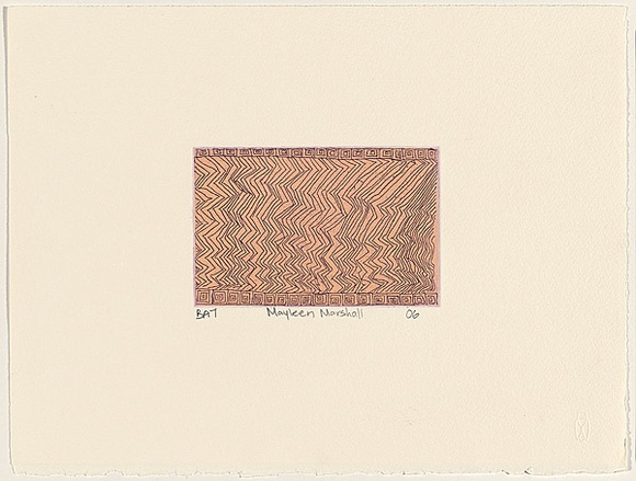 Artist: Marshall, Maylene. | Title: Untitled (1). | Date: 2006 | Technique: etching with colour roll, printed in colour, from multiple plates