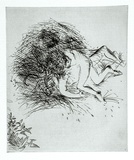 Artist: b'BOYD, Arthur' | Title: b'(Figures in a haystack) [variant I].' | Date: 1970 | Technique: b'etching, printed in black ink, from one plate' | Copyright: b'Reproduced with permission of Bundanon Trust'