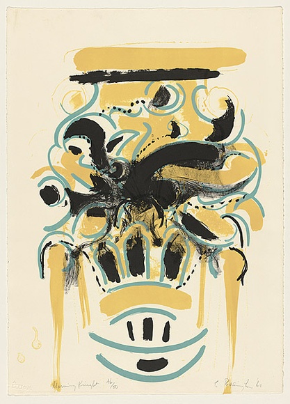 Artist: b'REDDINGTON, Charles' | Title: b'Morning knight' | Date: 1965 | Technique: b'lithograph, printed in colour, from three zinc plates'