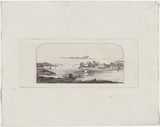 Artist: TERRY, F.C. | Title: (Sydney Harbour). | Date: c.1860 | Technique: etching, printed in purpleish black ink, from one plate