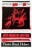 Artist: ARNOLD, Raymond | Title: How much more cutting can the arts stand?. | Date: 1990 | Technique: screenprint, printed in colour, from two stencils