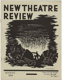Artist: Millere, Robert. | Title: (frontcover) New theatre review: August 1944. | Date: August 1944 | Technique: linocut, printed in black ink, from one block; letterpress text