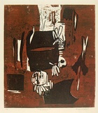 Artist: Raft, Emanuel. | Title: Dream | Date: c.1962 | Technique: linocut, printed in colour, from multiple blocks
