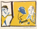 Artist: b'Allen, Davida' | Title: b'It takes two to tango' | Date: 1991, July - September | Technique: b'lithograph, printed in colour, from three plates'
