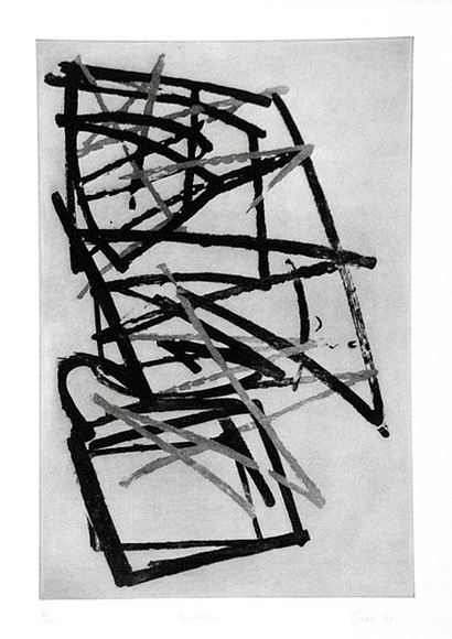 Artist: b'Cress, Fred.' | Title: b'Kurraba.' | Date: 1977 | Technique: b'sugarlift-aquatint, printed in black ink, from one plate'