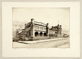 Artist: PLATT, Austin | Title: Methodist Ladies College, Burwood | Date: 1934 | Technique: etching, printed in black ink, from one plate