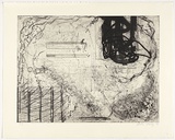 Artist: b'Irving, Julie.' | Title: b'not titled [lines]' | Date: 1996 | Technique: b'etching, printed in black ink, from one copper plate'